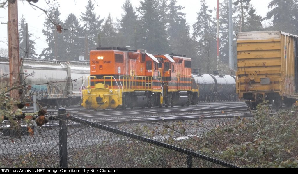 PNWR 3546 and 2317 in Albany OE Yard ans Shop